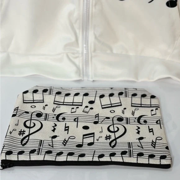 Musical Note Print Pouch - Picture 3 of 4